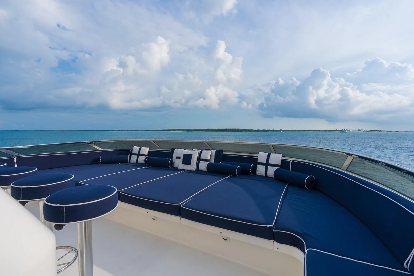 a boat on the water aboard DONA LOLA Yacht for Sale