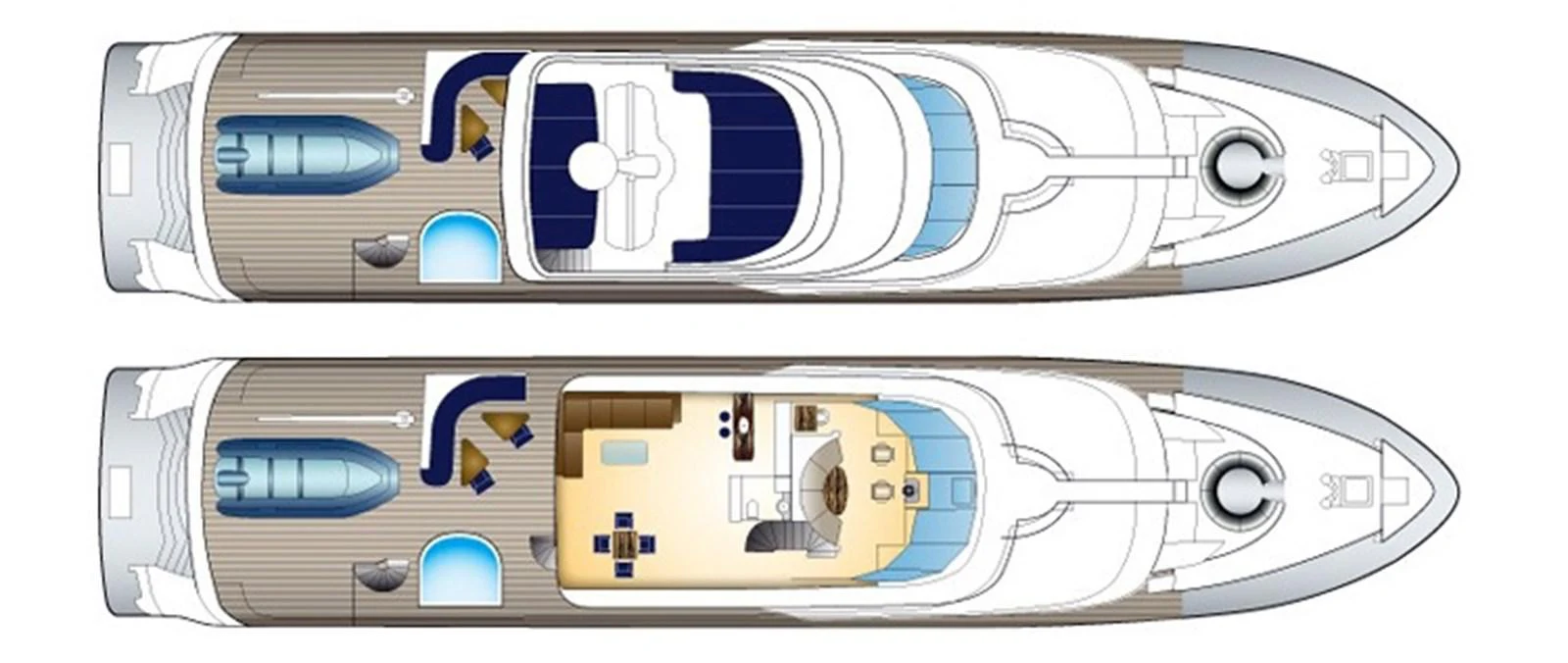 diagram aboard DONA LOLA Yacht for Sale
