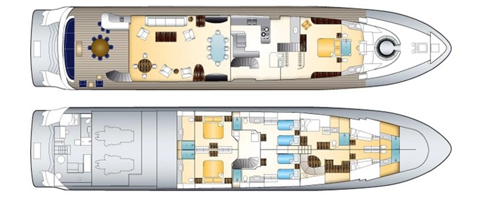 diagram aboard DONA LOLA Yacht for Sale