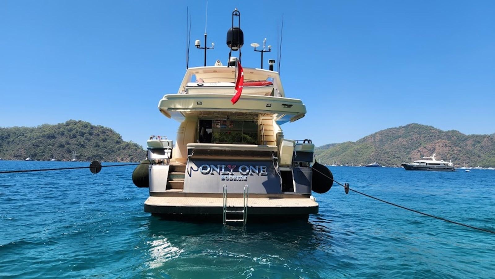 a boat in the water aboard THE ONE Yacht for Sale