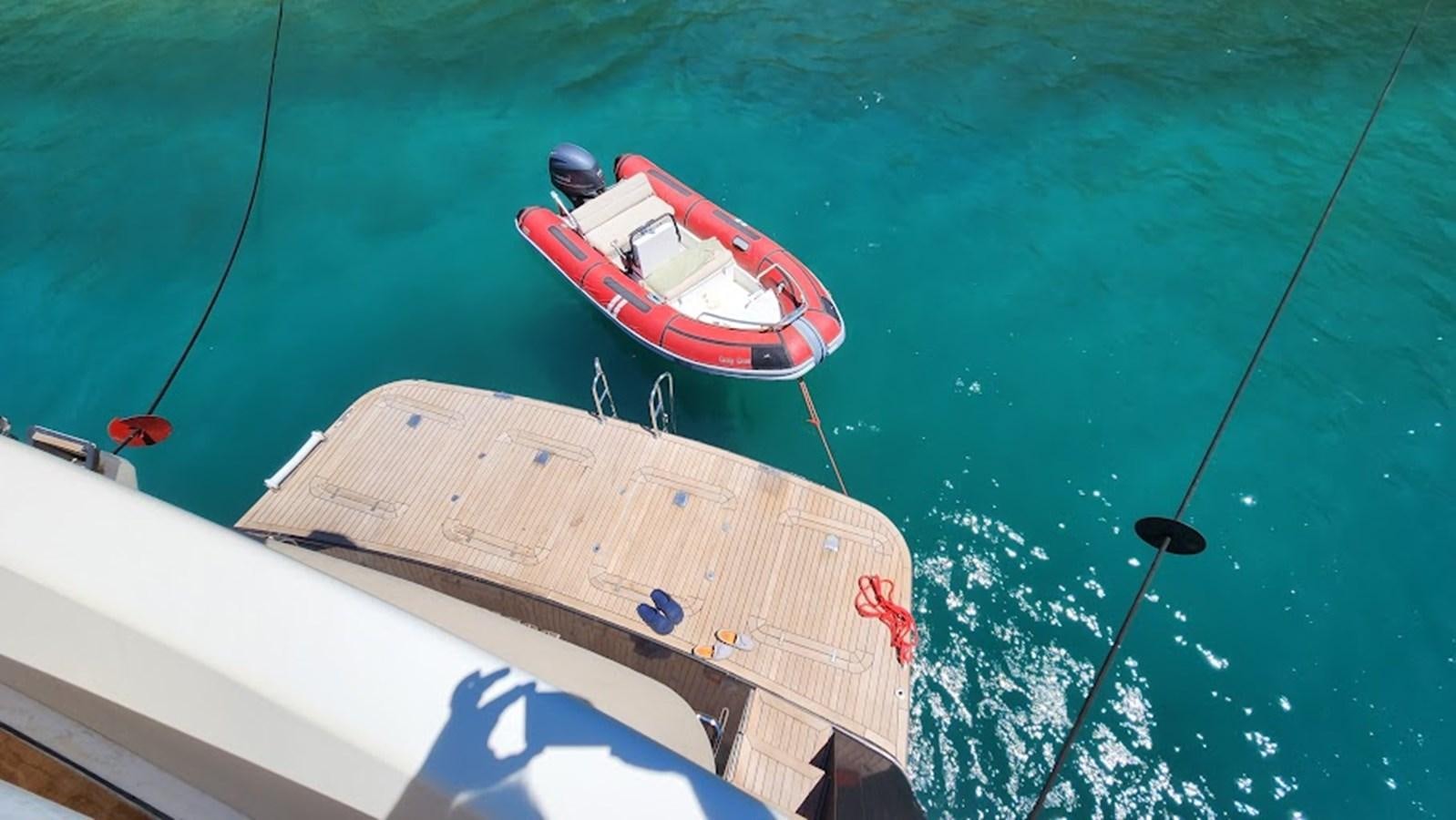 a boat in the water aboard THE ONE Yacht for Sale