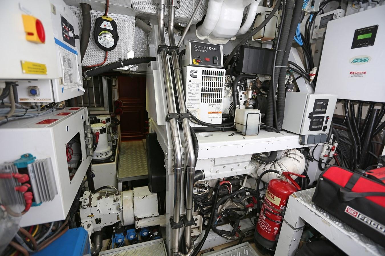 a close-up of a machine aboard SOJANA Yacht for Sale