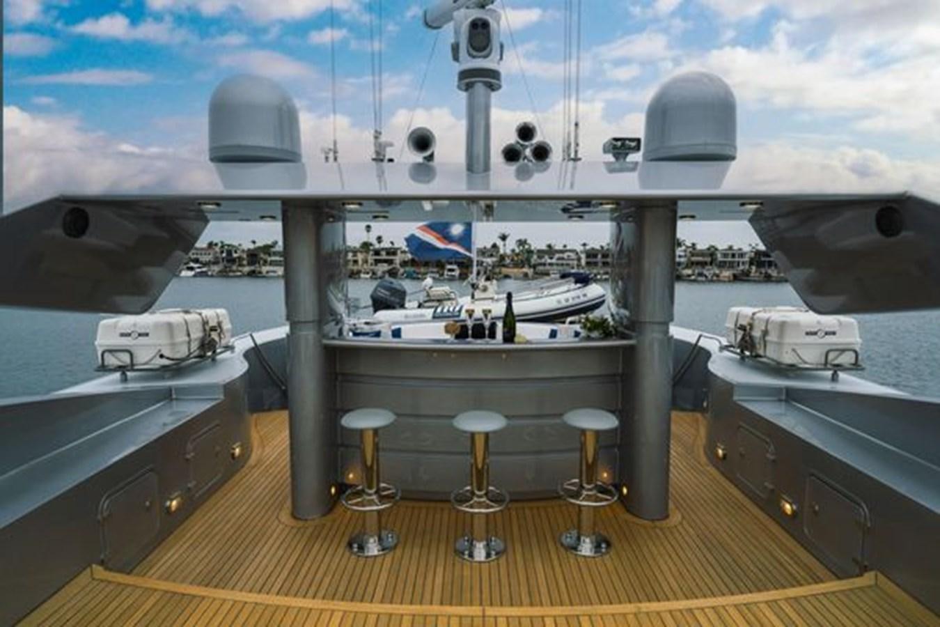 a view of a ship from the deck of a ship aboard 2003 BAGLIETTO 38M FAST FLY Yacht for Sale
