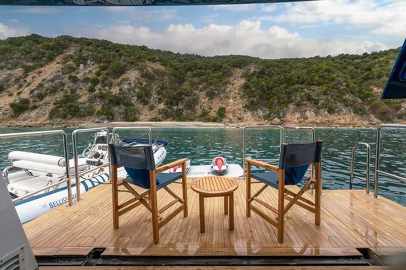 a boat on the water aboard 2003 BAGLIETTO 38M FAST FLY Yacht for Sale