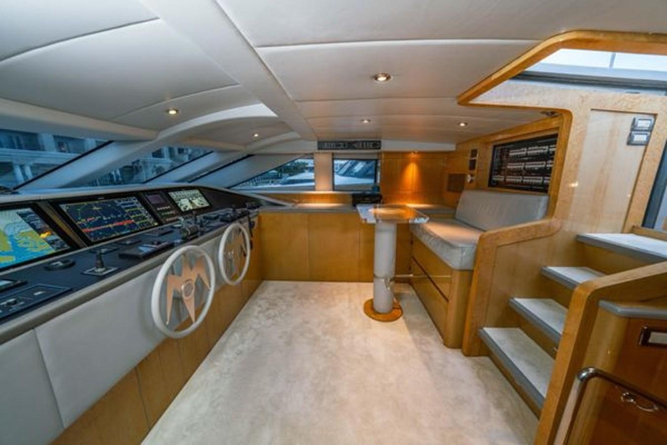 inside of a train aboard 2003 BAGLIETTO 38M FAST FLY Yacht for Sale
