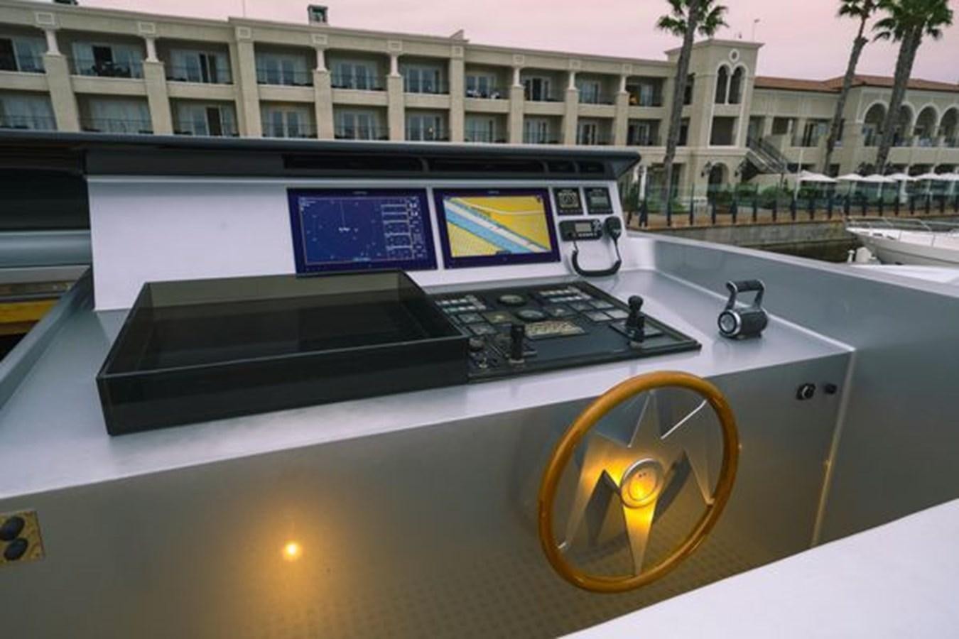 a machine on the counter aboard 2003 BAGLIETTO 38M FAST FLY Yacht for Sale