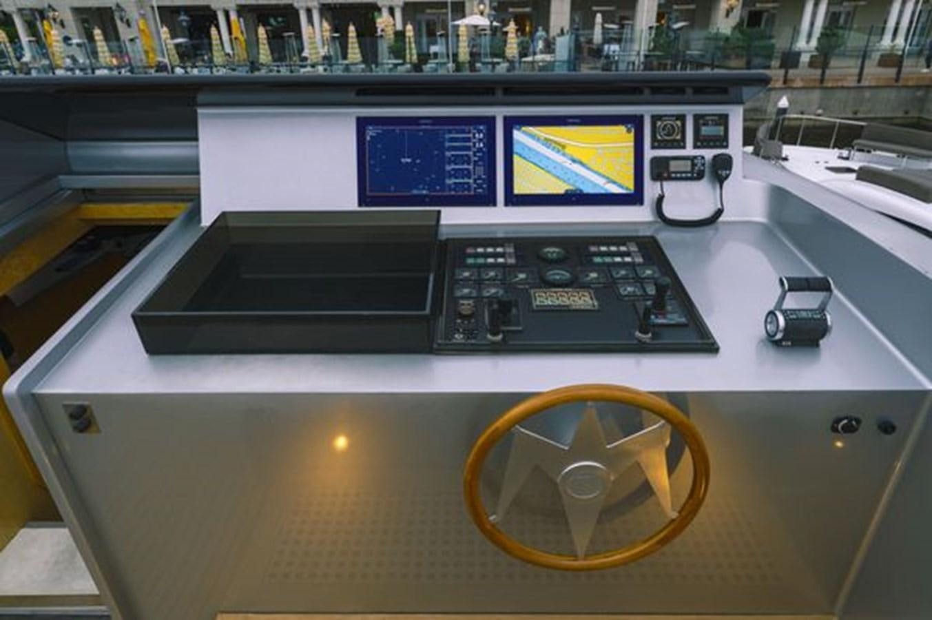 a machine on the counter aboard 2003 BAGLIETTO 38M FAST FLY Yacht for Sale