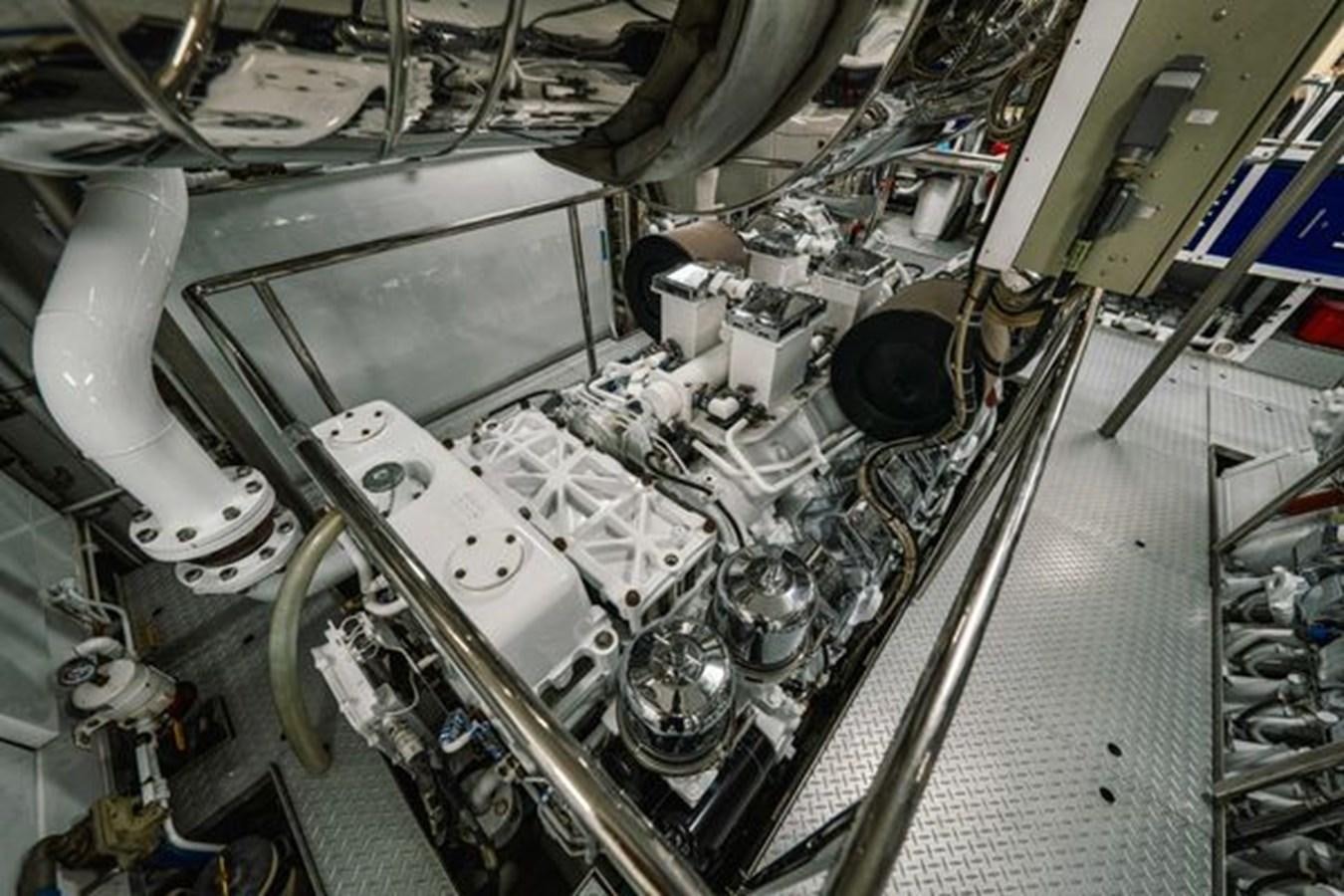 a machine with a large metal cylinder aboard 2003 BAGLIETTO 38M FAST FLY Yacht for Sale