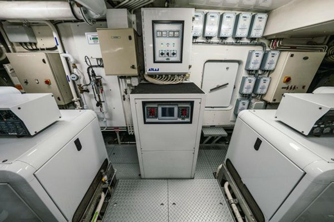 a room with machines aboard 2003 BAGLIETTO 38M FAST FLY Yacht for Sale