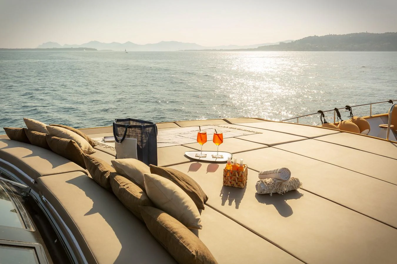 a boat on the water aboard ESPINOLA Yacht for Sale