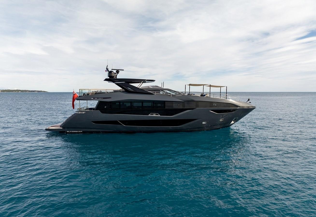 a boat in the water aboard MAJIC Yacht for Sale