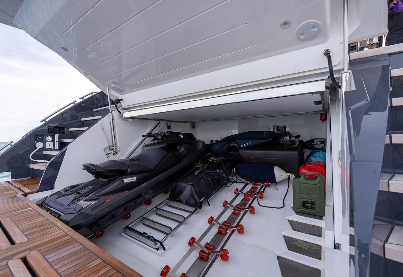 a white machine with wires aboard MAJIC Yacht for Sale