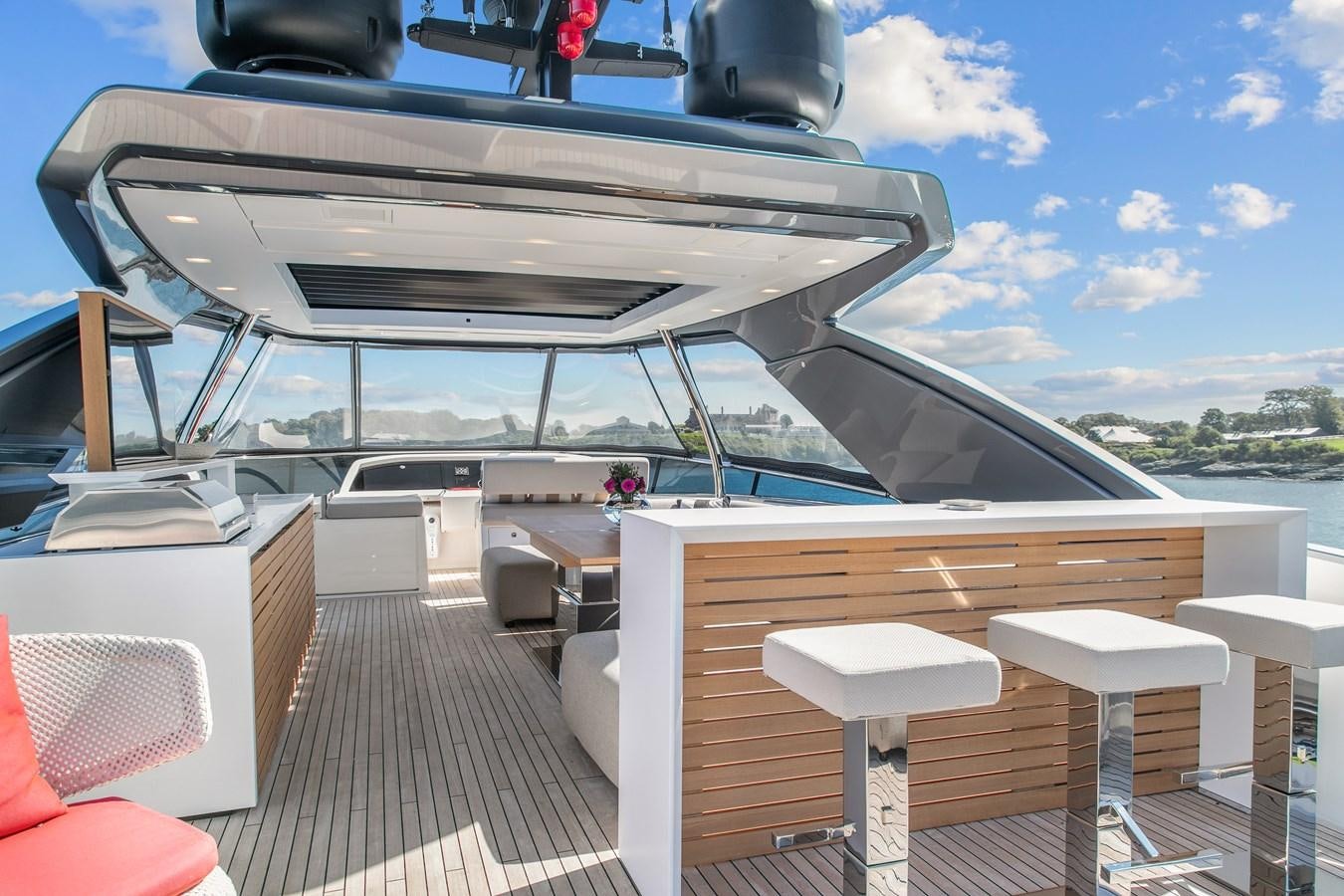a boat on the water aboard MISS LIZA Yacht for Sale
