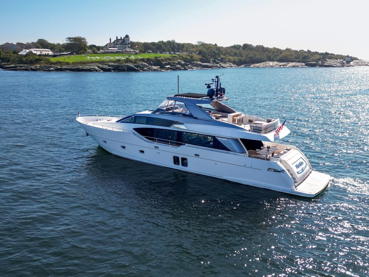 a boat on the water aboard MISS LIZA Yacht for Sale