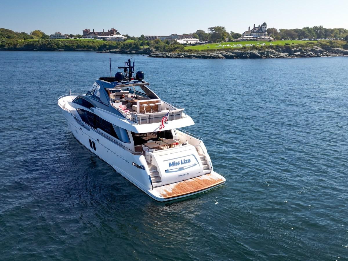 a boat on the water aboard MISS LIZA Yacht for Sale