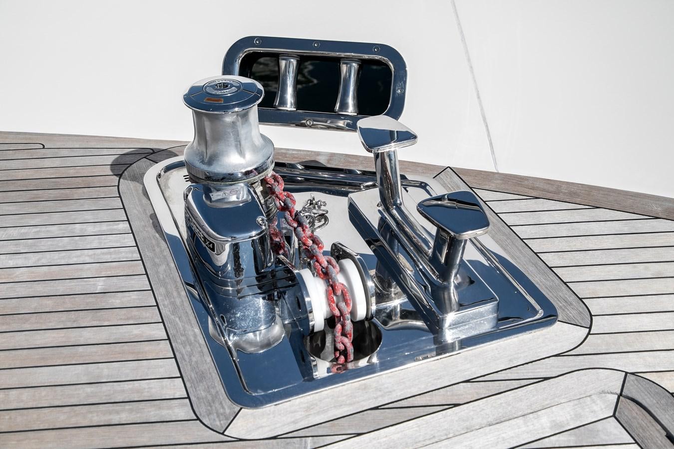 a metal machine on a table aboard MISS LIZA Yacht for Sale