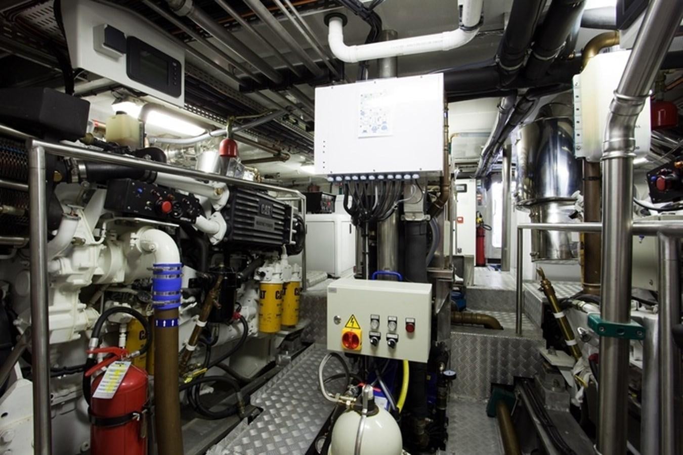 a room with machinery aboard PERSUADER Yacht for Sale