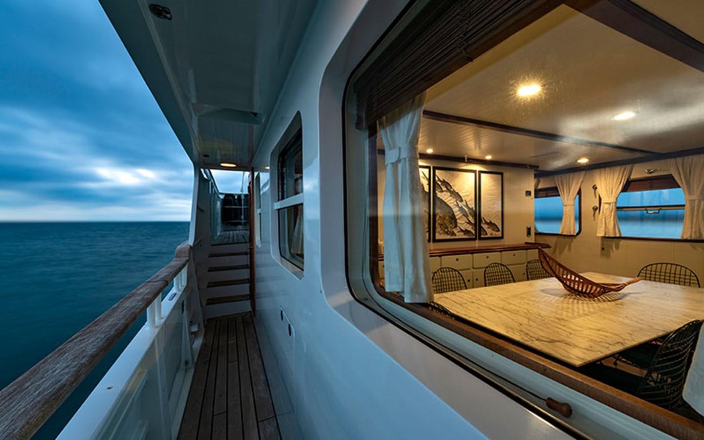 a boat on the water aboard PERSUADER Yacht for Sale