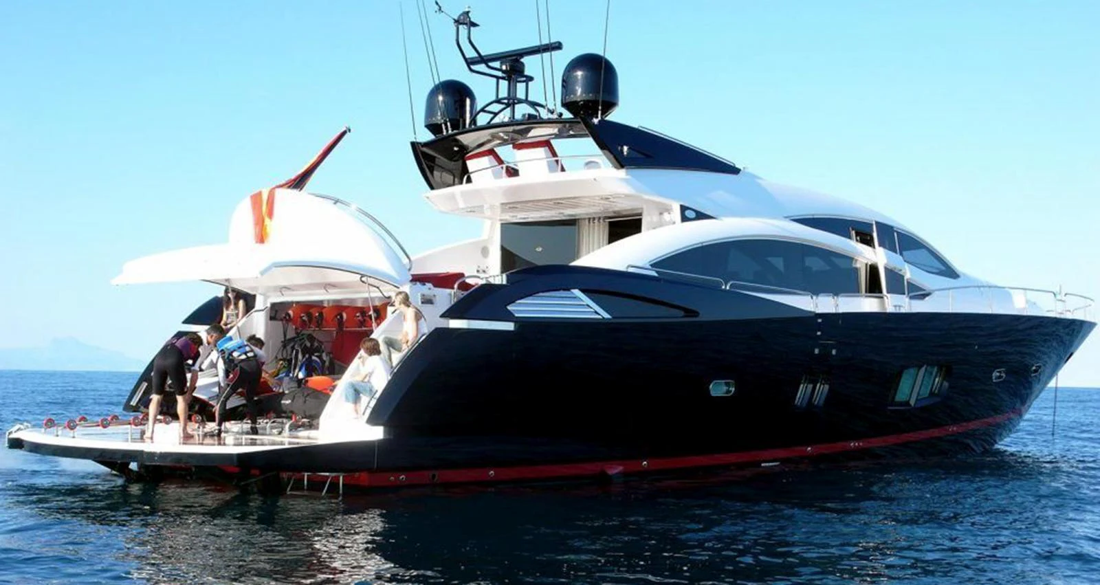 a boat on the water aboard NOVA 92 Yacht for Sale