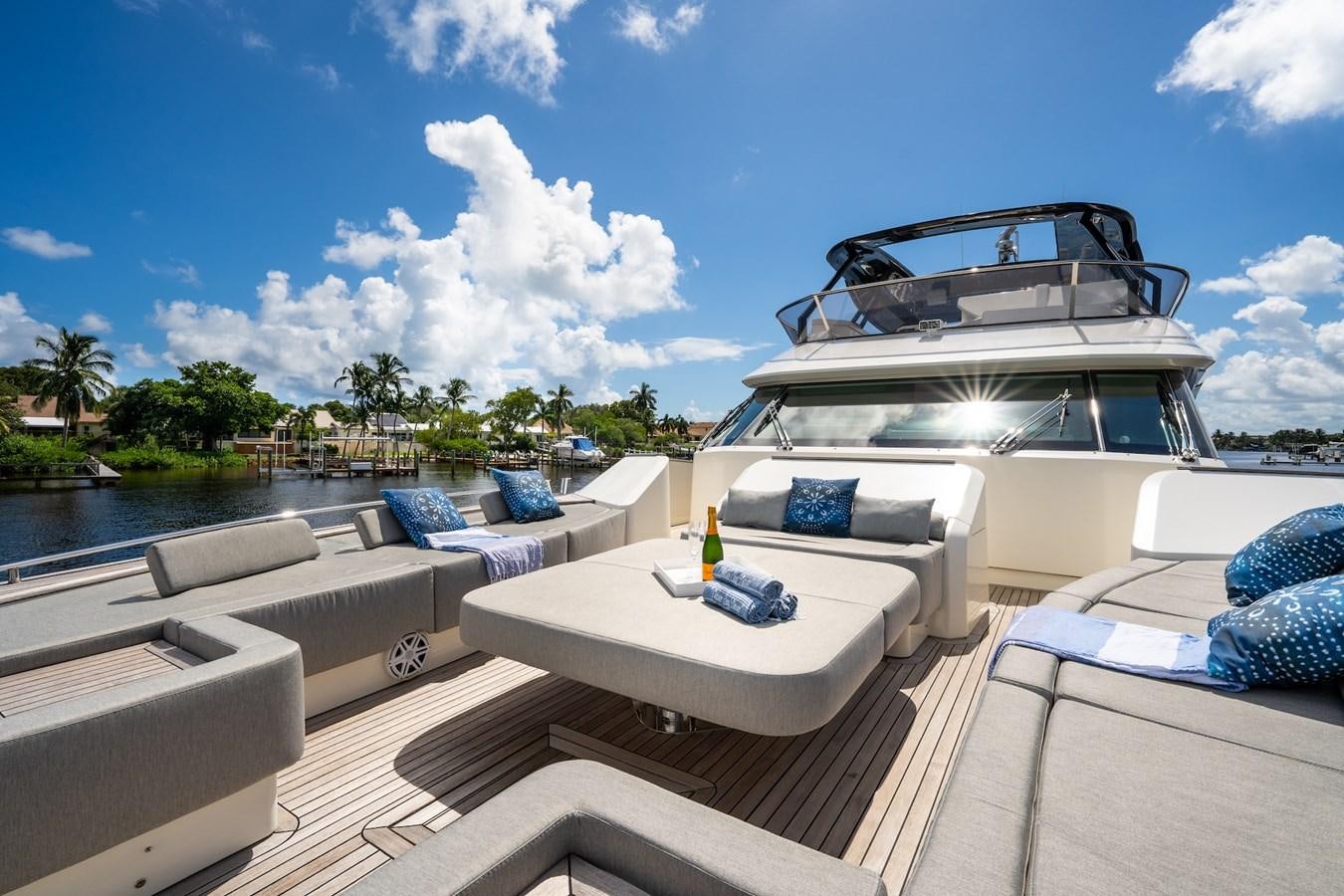 a boat on a dock aboard NEVER SAY NEVER 2015/2023 Yacht for Sale