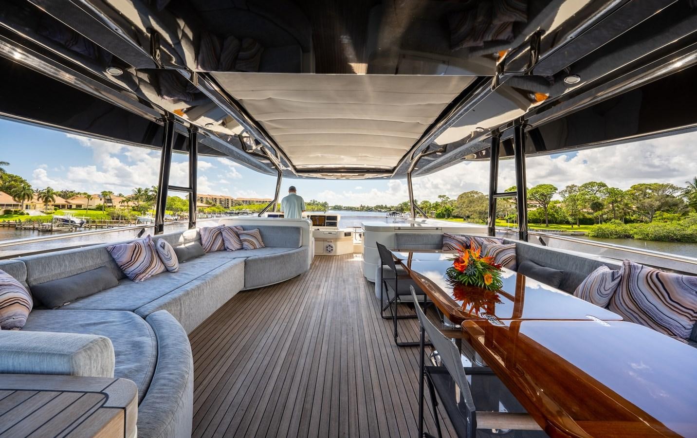 a boat on the water aboard NEVER SAY NEVER 2015/2023 Yacht for Sale