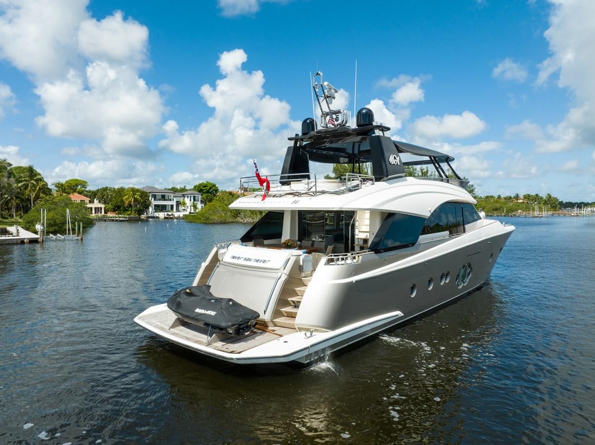 a boat on the water aboard NEVER SAY NEVER 2015/2023 Yacht for Sale