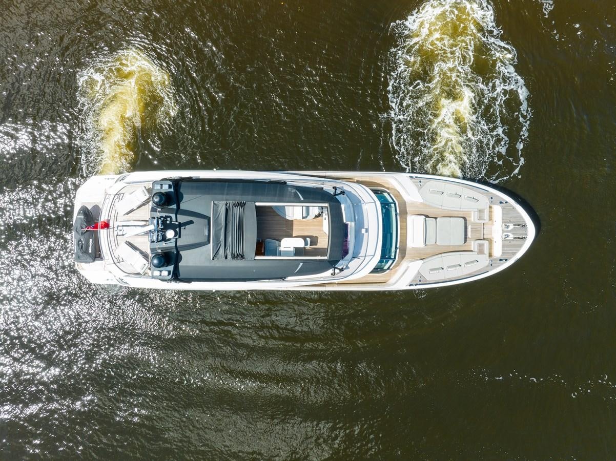 a car on fire aboard NEVER SAY NEVER 2015/2023 Yacht for Sale