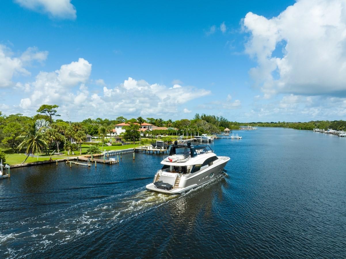 a boat on the water aboard NEVER SAY NEVER 2015/2023 Yacht for Sale