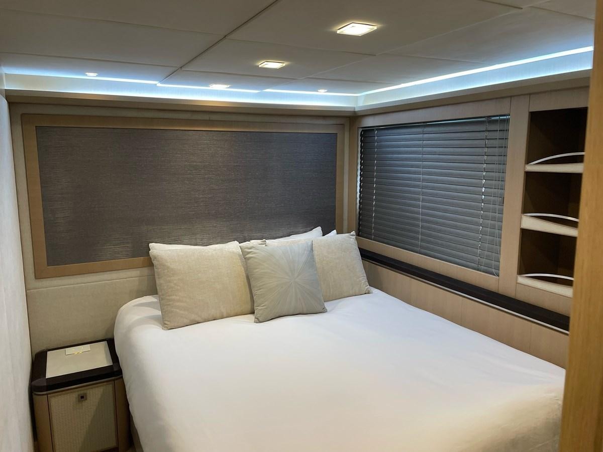 a bed with a blackboard aboard NEVER SAY NEVER 2015/2023 Yacht for Sale