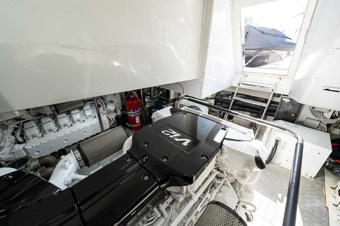 a room with machinery aboard NEVER SAY NEVER 2015/2023 Yacht for Sale
