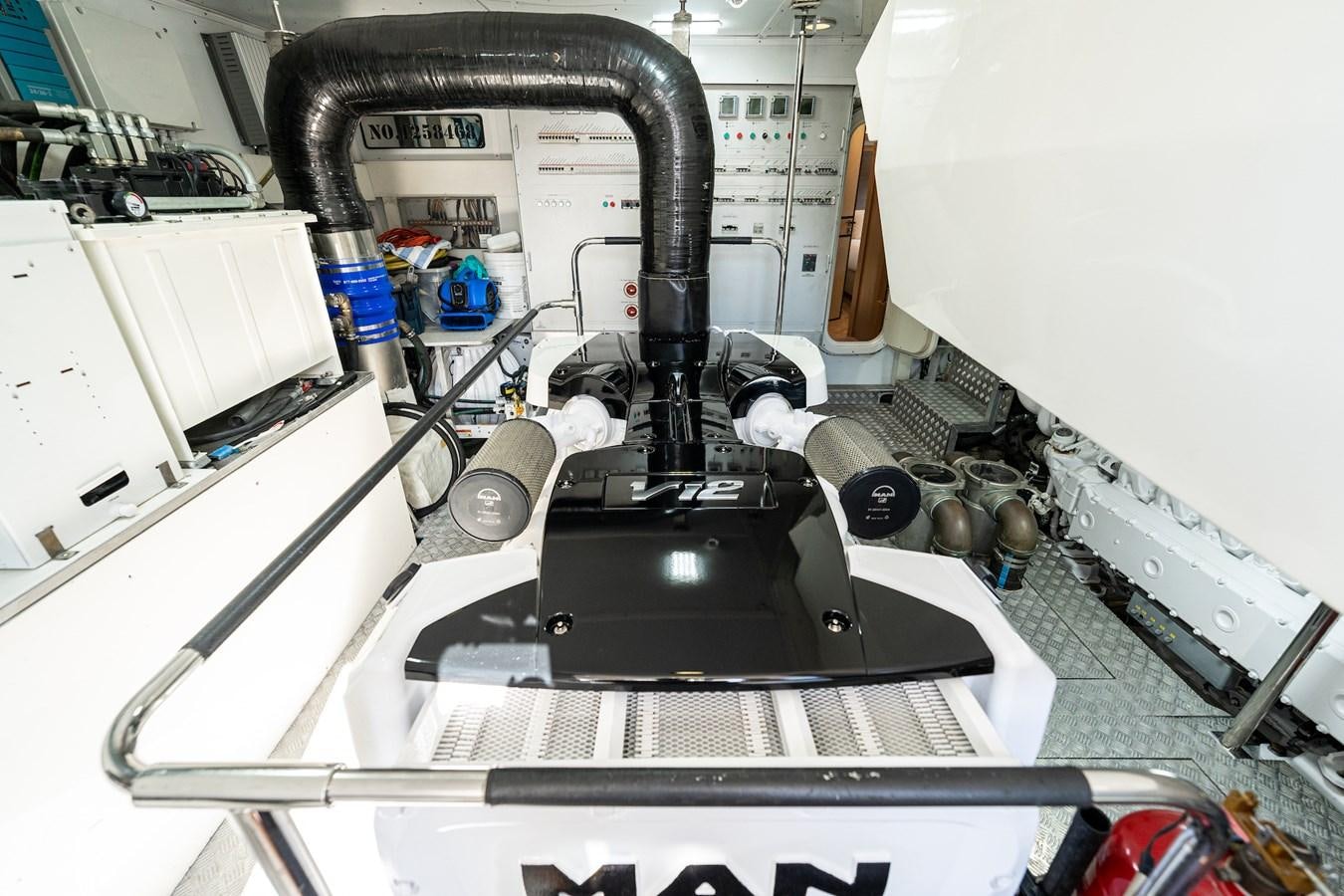 a machine with a large metal object aboard NEVER SAY NEVER 2015/2023 Yacht for Sale