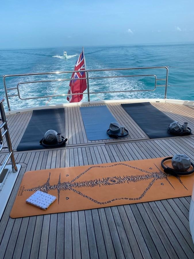 a boat on the water aboard NEVER SAY NEVER 2015/2023 Yacht for Sale