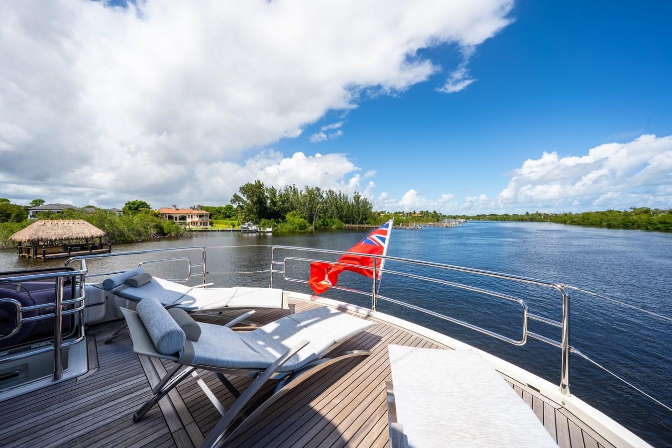 a boat on the water aboard NEVER SAY NEVER 2015/2023 Yacht for Sale