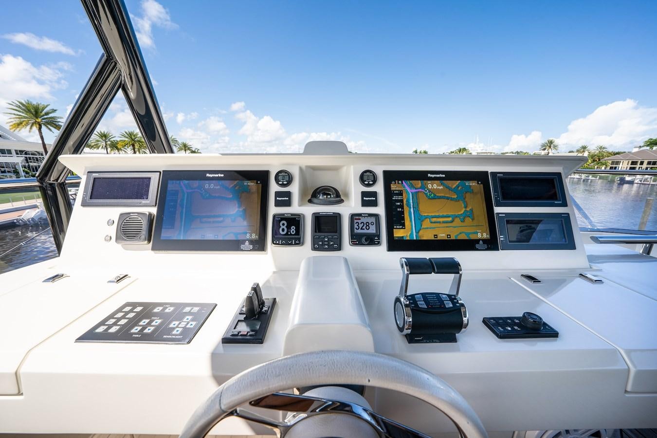 inside of a car aboard NEVER SAY NEVER 2015/2023 Yacht for Sale
