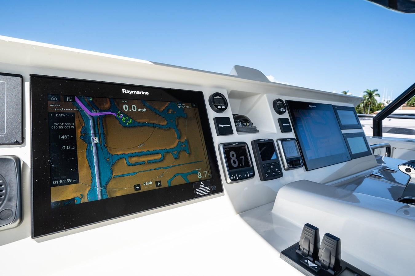a computer screen with a game on it aboard NEVER SAY NEVER 2015/2023 Yacht for Sale