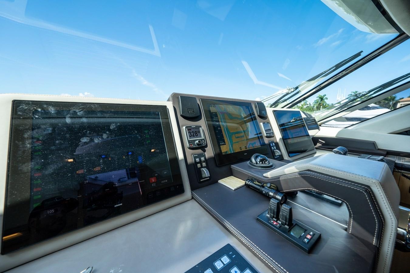 inside of a car aboard NEVER SAY NEVER 2015/2023 Yacht for Sale