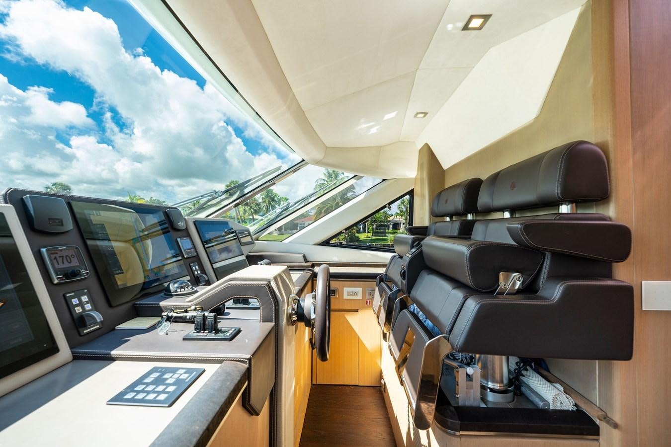 inside of a vehicle aboard NEVER SAY NEVER 2015/2023 Yacht for Sale