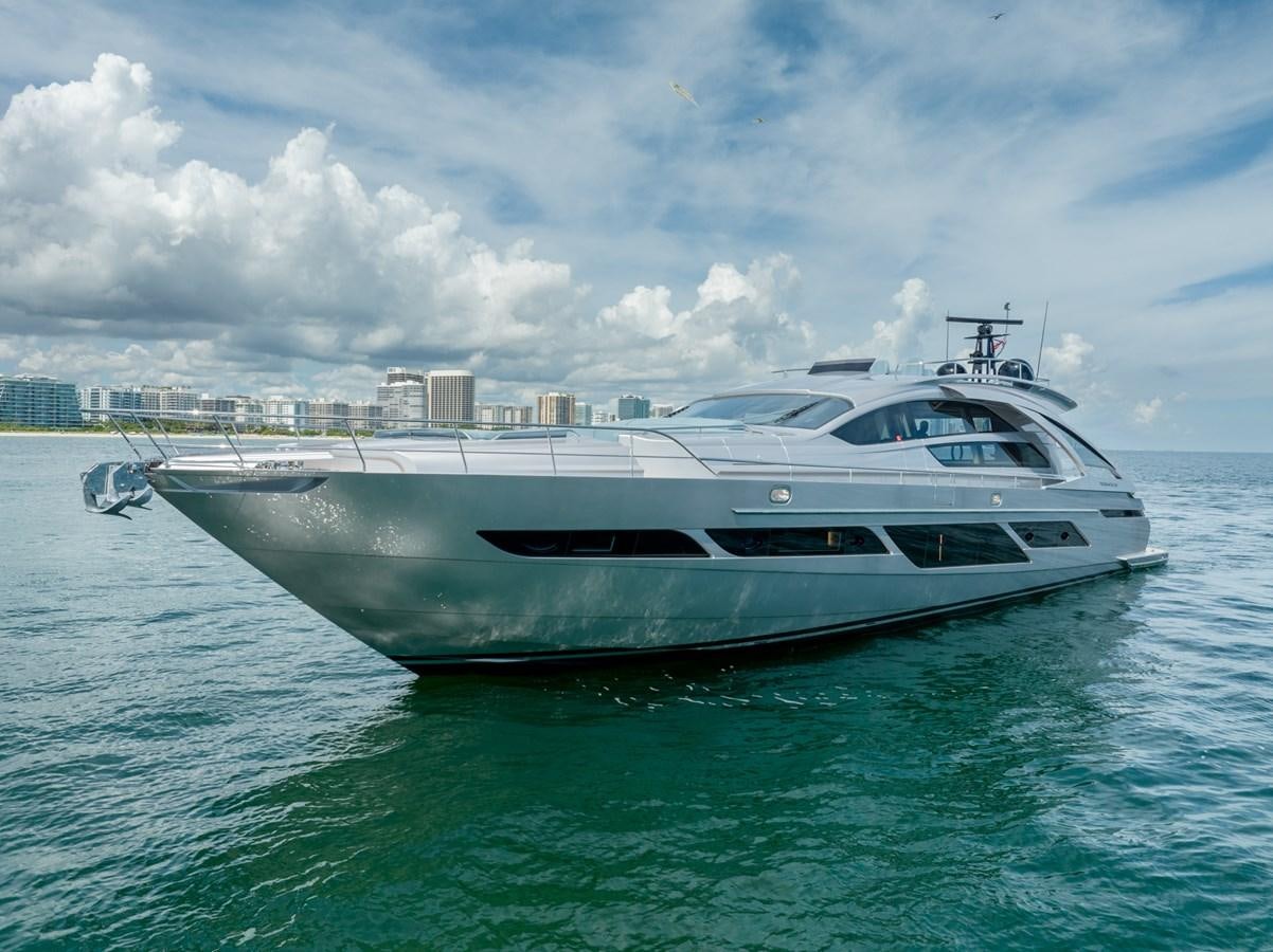 a white yacht in the water aboard VINTAGE Yacht for Sale