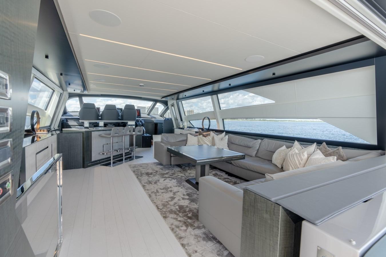 inside of a car aboard VINTAGE Yacht for Sale