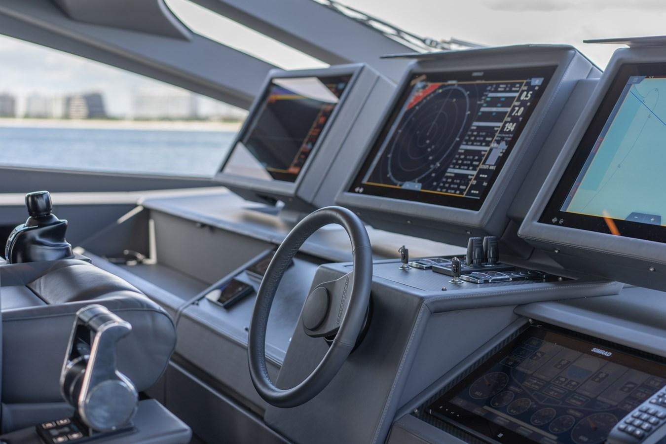 inside of a car aboard VINTAGE Yacht for Sale