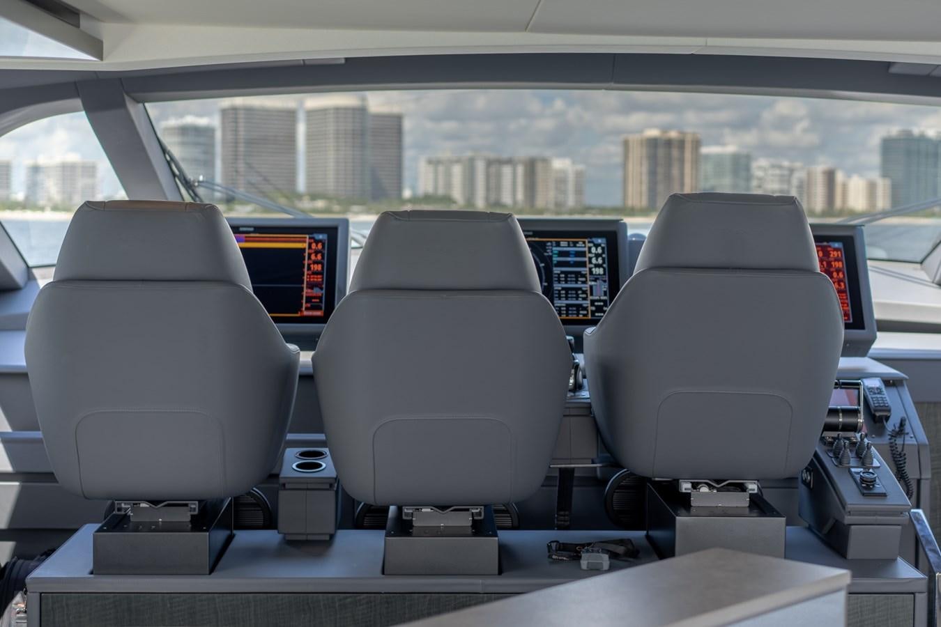 a group of chairs in a room aboard VINTAGE Yacht for Sale