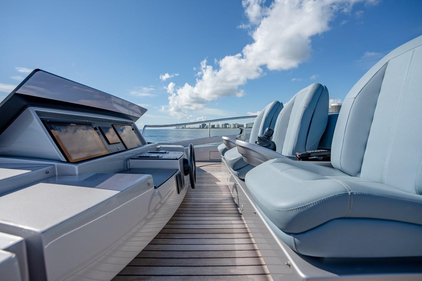 a row of white yachts aboard VINTAGE Yacht for Sale