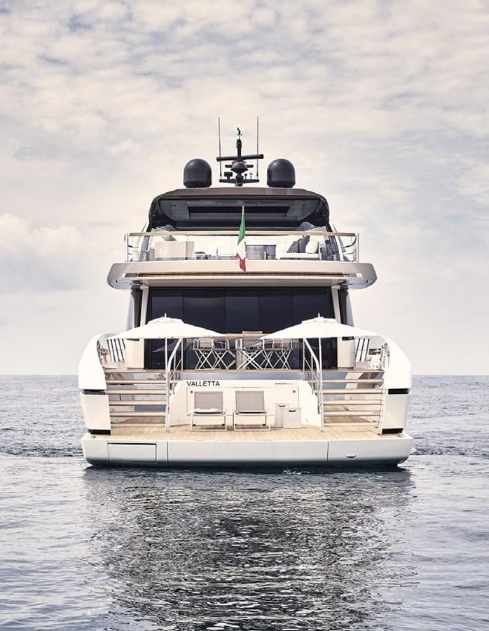 a boat in the water aboard 2022 SANLORENZO SX88 #85 Yacht for Sale