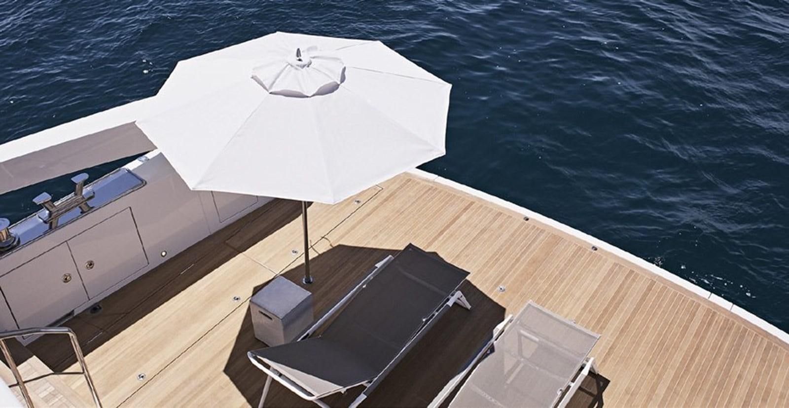 a boat on the water aboard 2022 SANLORENZO SX88 #85 Yacht for Sale