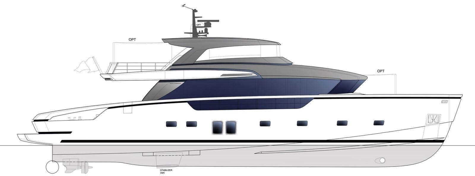 diagram aboard 2022 SANLORENZO SX88 #85 Yacht for Sale