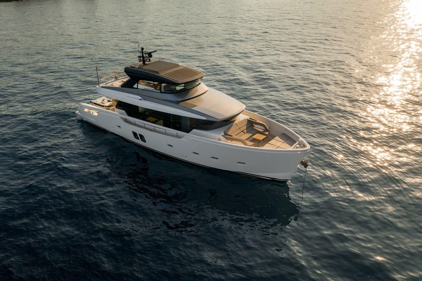 a boat on the water aboard 2019 SANLORENZO SX76 #16 Yacht for Sale