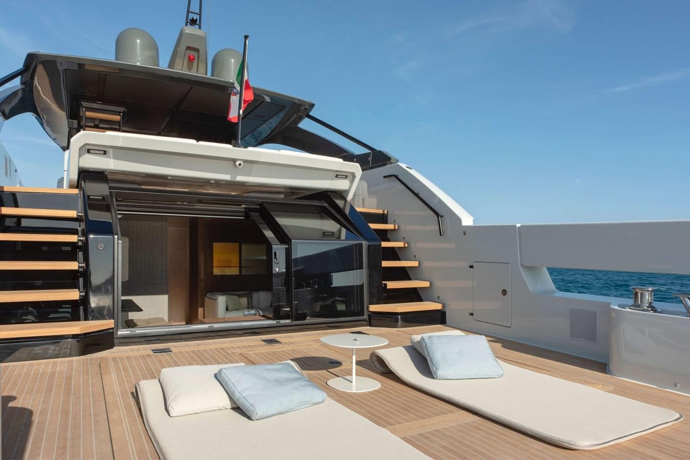 a boat on a deck aboard 2024  BLUEGAME BG72/BG74 Yacht for Sale