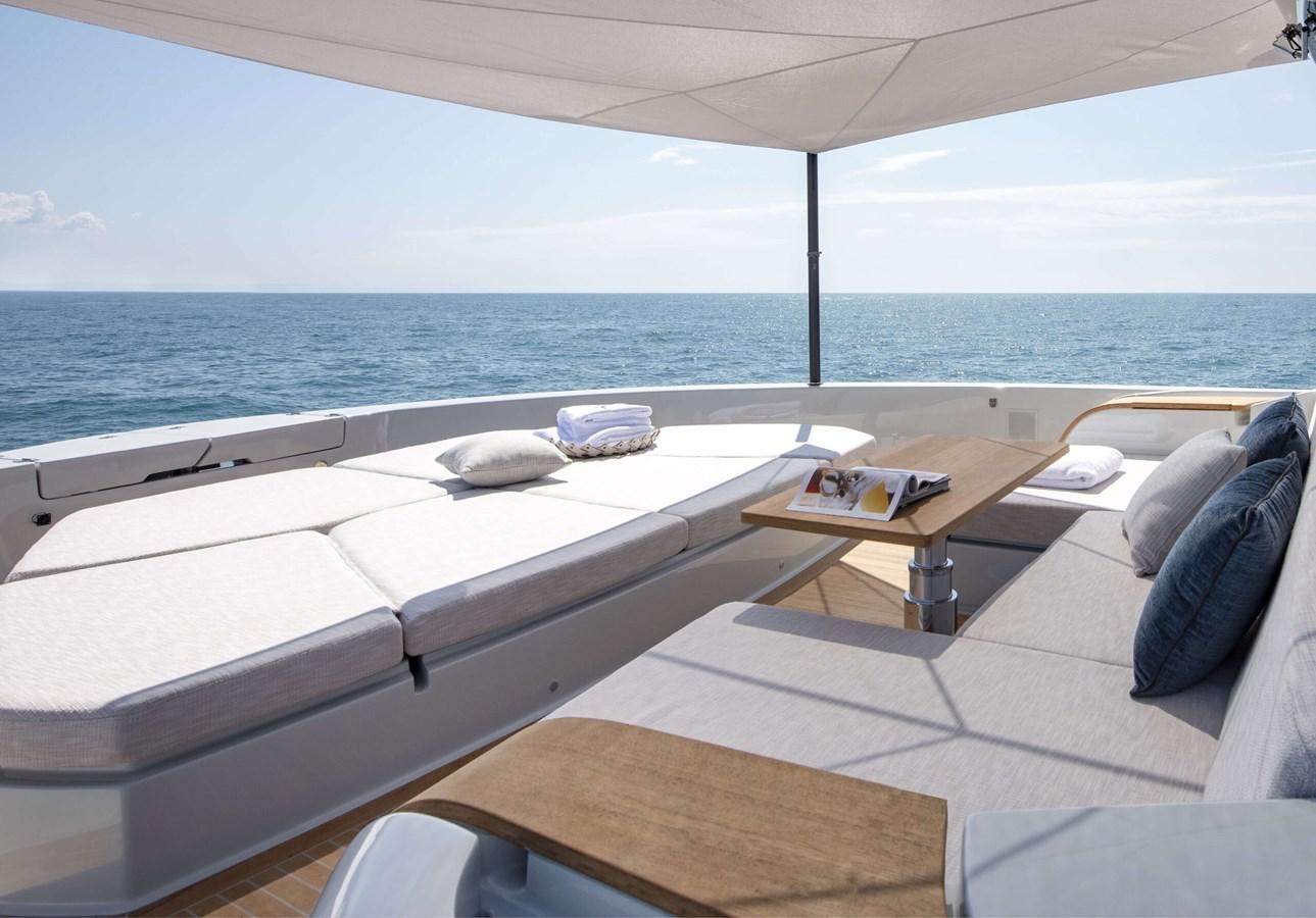 a boat on the water aboard 2024  BLUEGAME BG72/BG74 Yacht for Sale