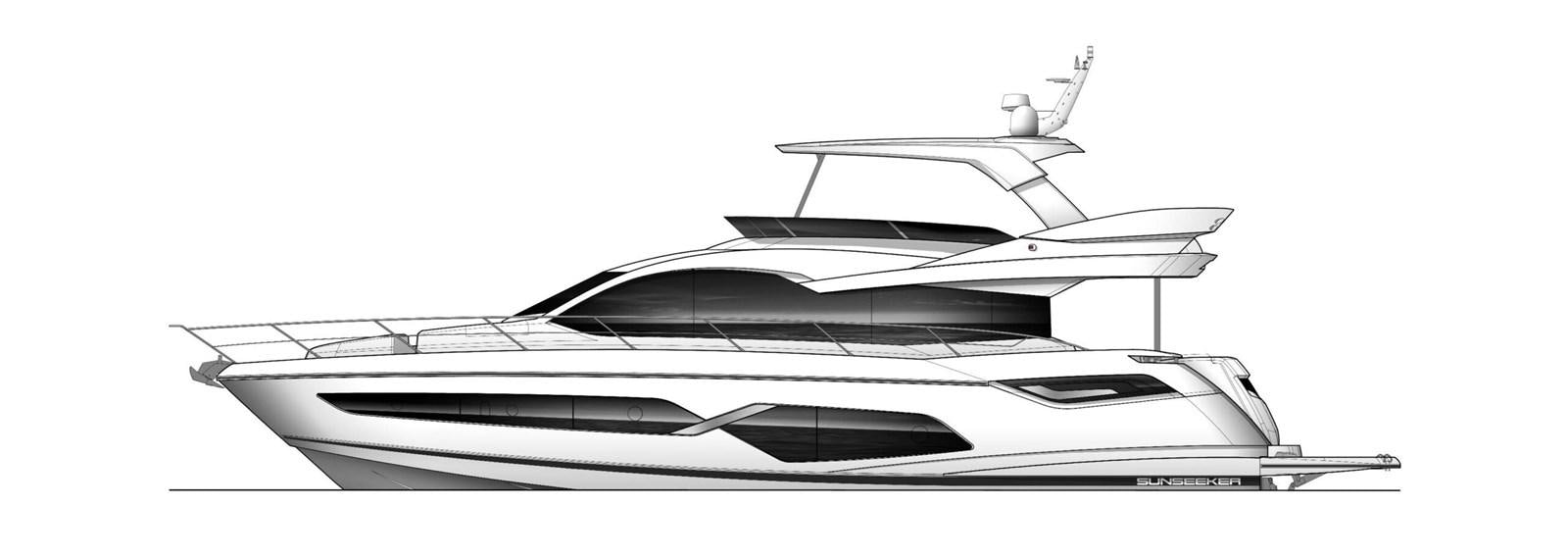 a close-up of a stack of files aboard SUNSEEKER 70' MANHATTAN Yacht for Sale