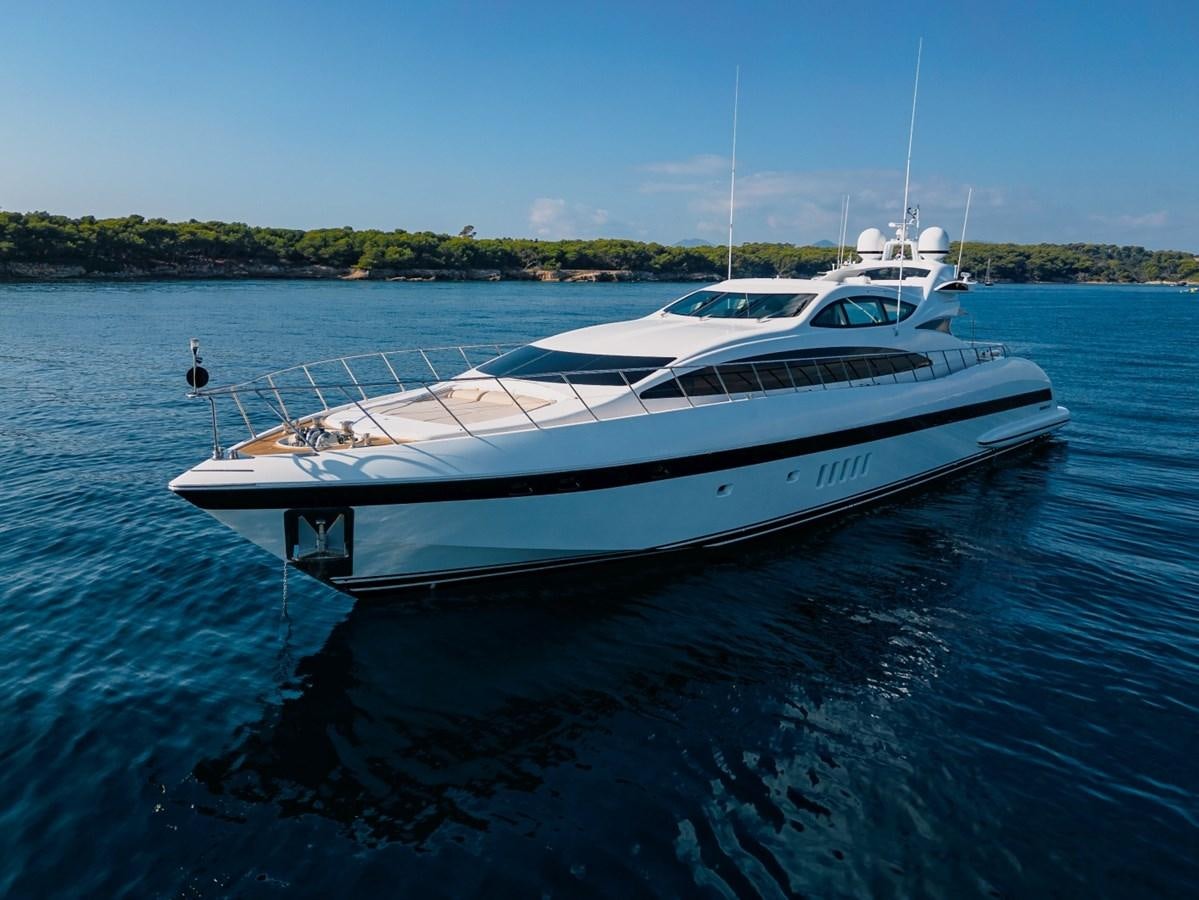 a white boat on water aboard WET PANTHER Yacht for Sale